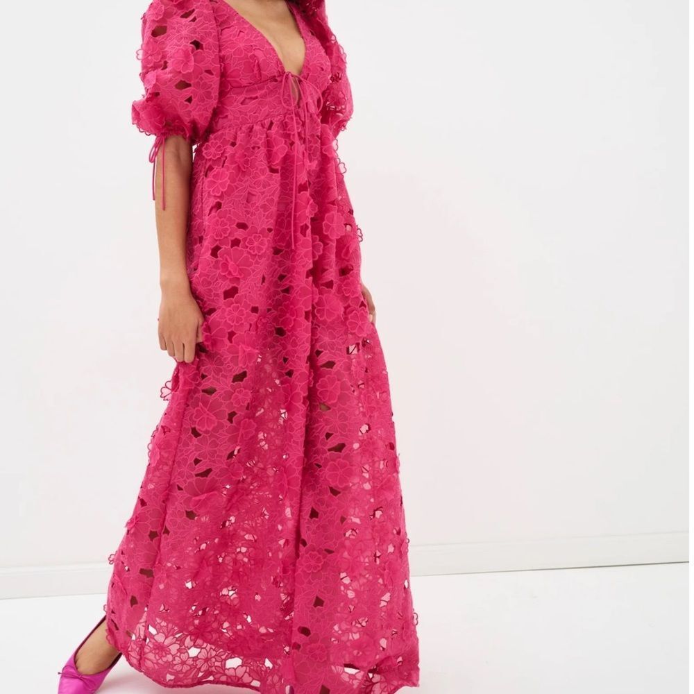 NWT For Love & Lemons Leighton Maxi Dress / Pink / Size XS - Picture 1 of 10